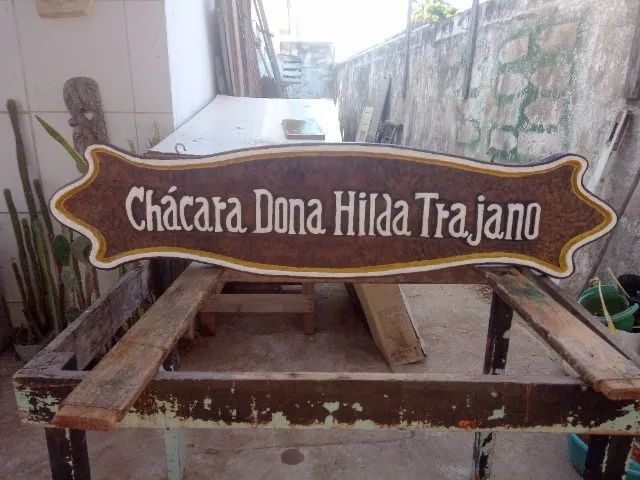 Placas entalhadas para estabelecimentos e outros - Foto 2