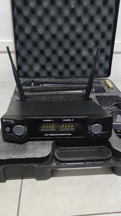 Microfone duplo sem fio  - Foto 5