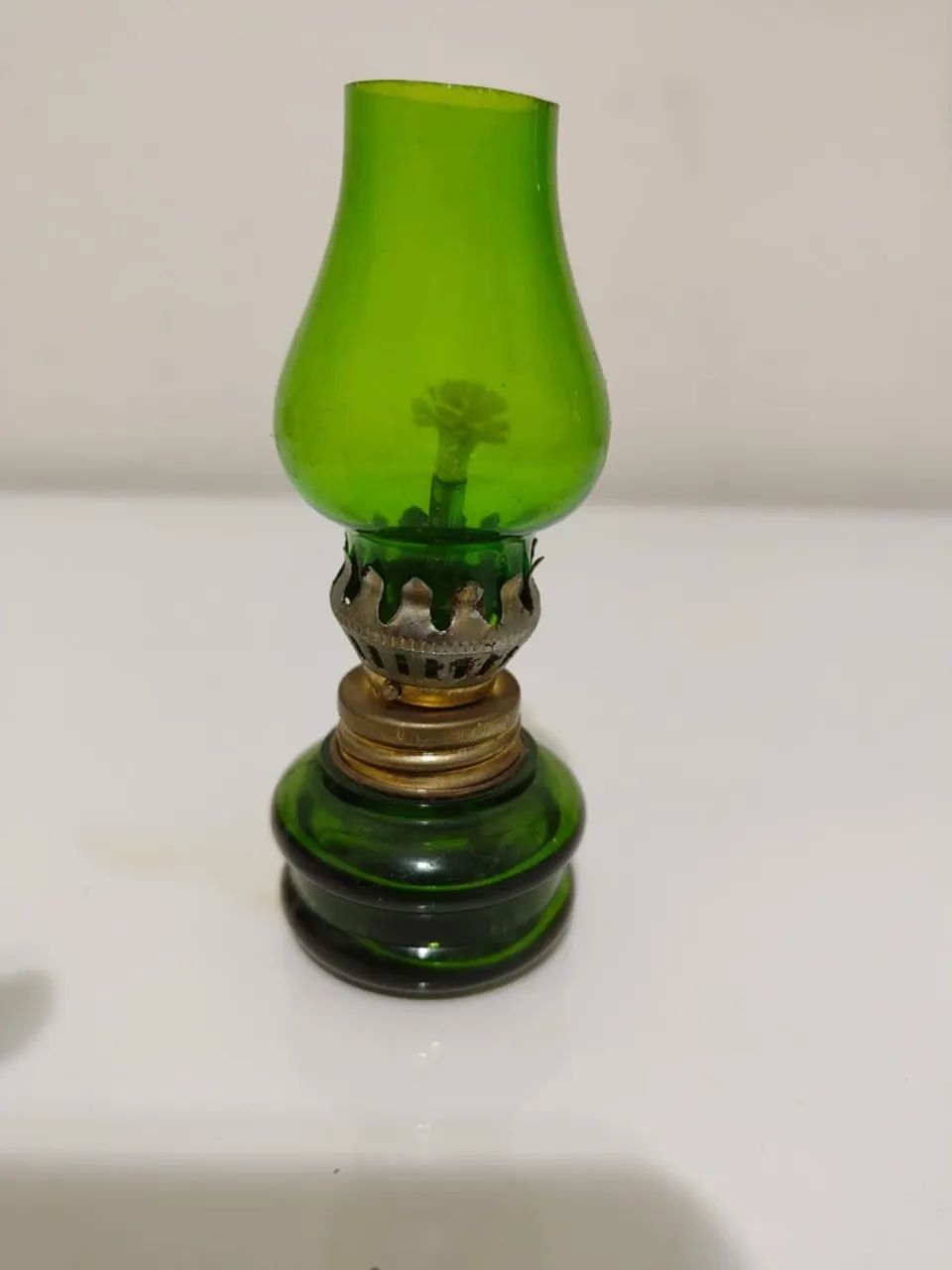 Lampião Lamparina Em Vidro Com Tulipa Em Vidro Uso Decoração 10 cm - Foto 6