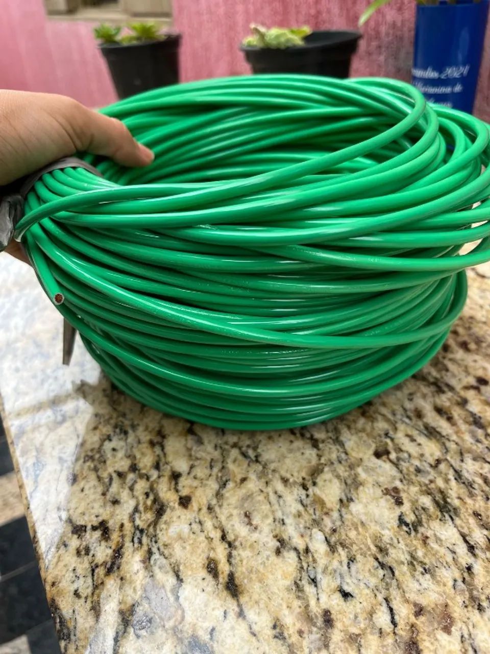 CABO FLEXÍVEL 004. 00MM 750V VERDE 50 METROS