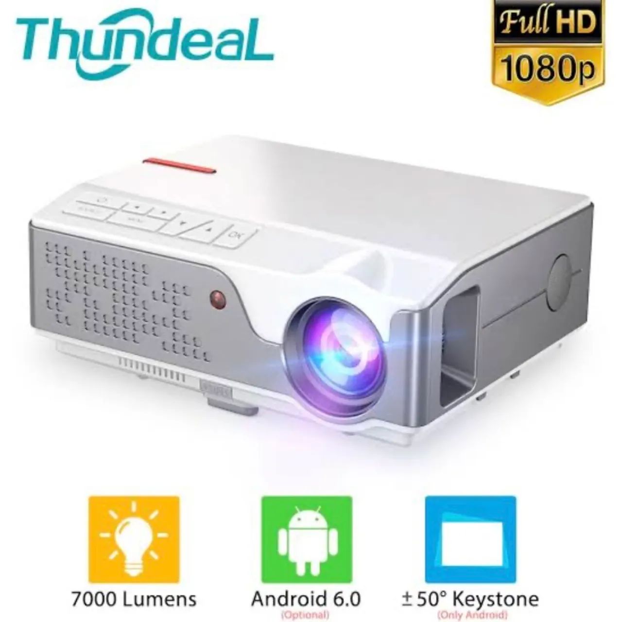 Projetor LED TD96, super conservado, na caixa