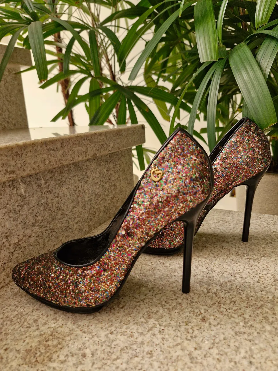 Salto alto glitter Carmem Stefens