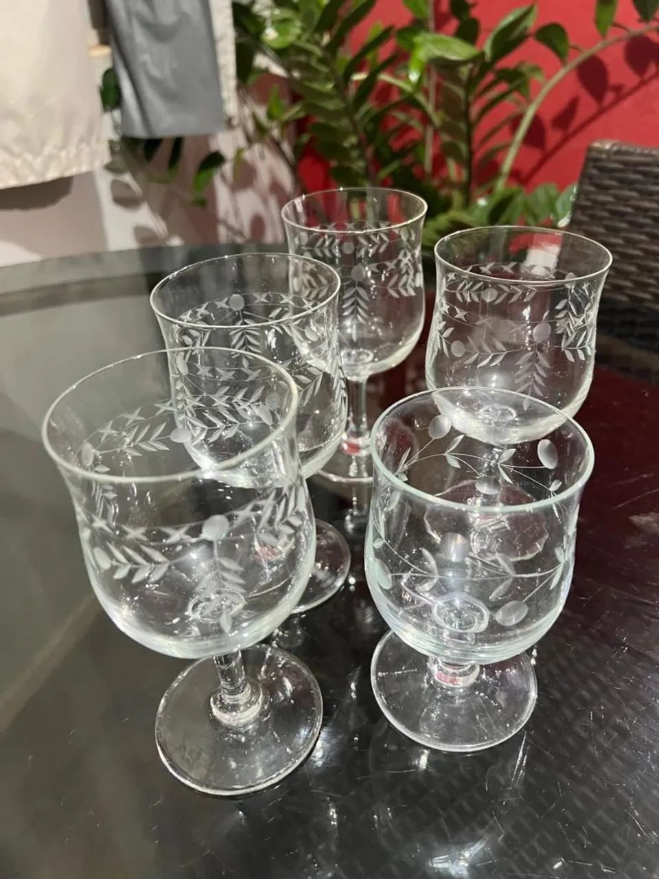 Conjunto de Taças de Cristal Decoradas - Foto 3