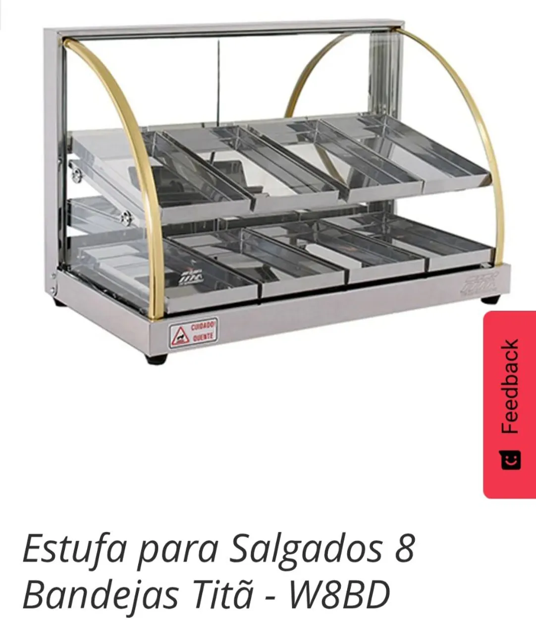 Estufa para Salgados 8 Bandejas Titã - W8BD