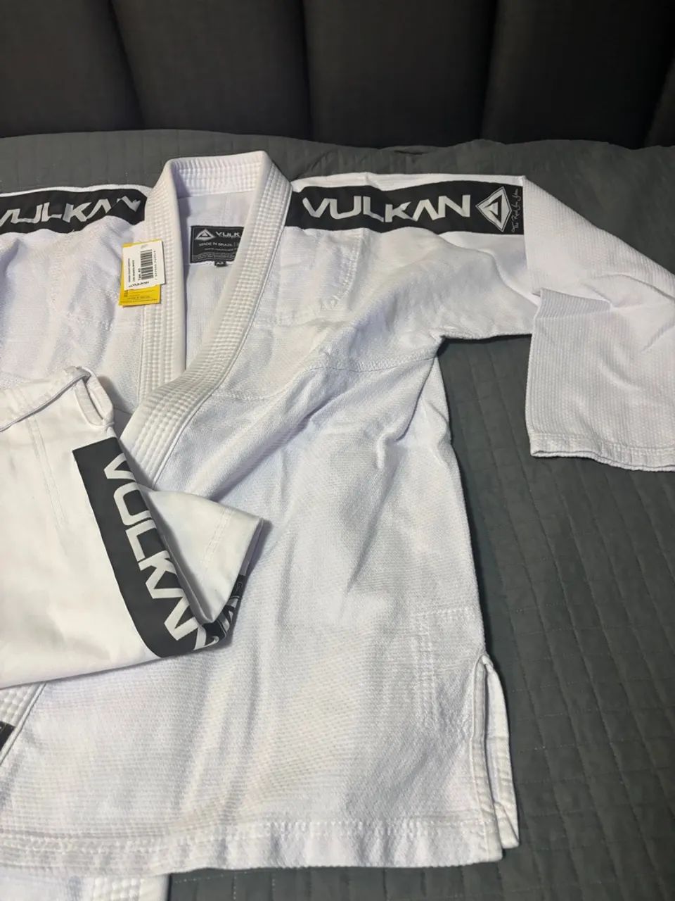 Kimono de Jiu-Jitsu Vulcan Essential A3 Branco - Foto 4