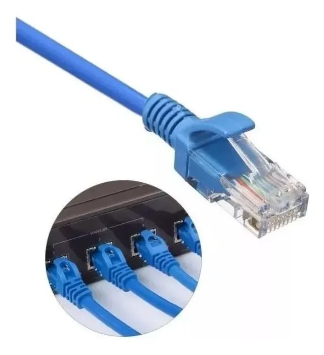 Cabo De Rede Cat5 2m 3m 5m Rj45 Lan Internet 10m 15m 20m - Foto 2
