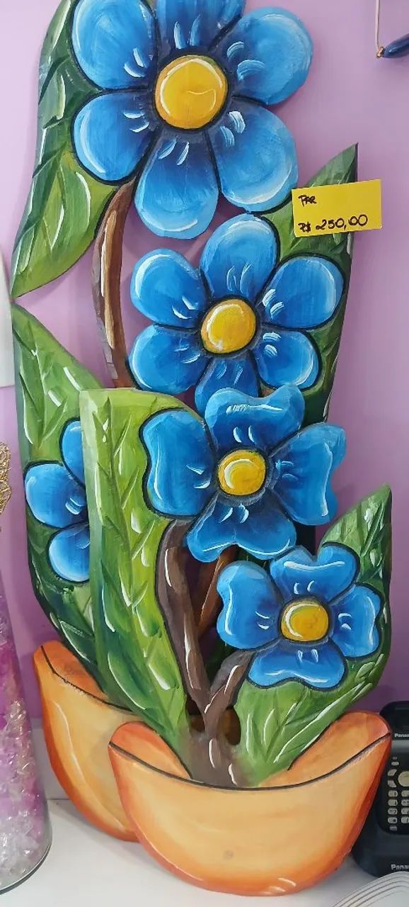Quadro decorativo em madeira 