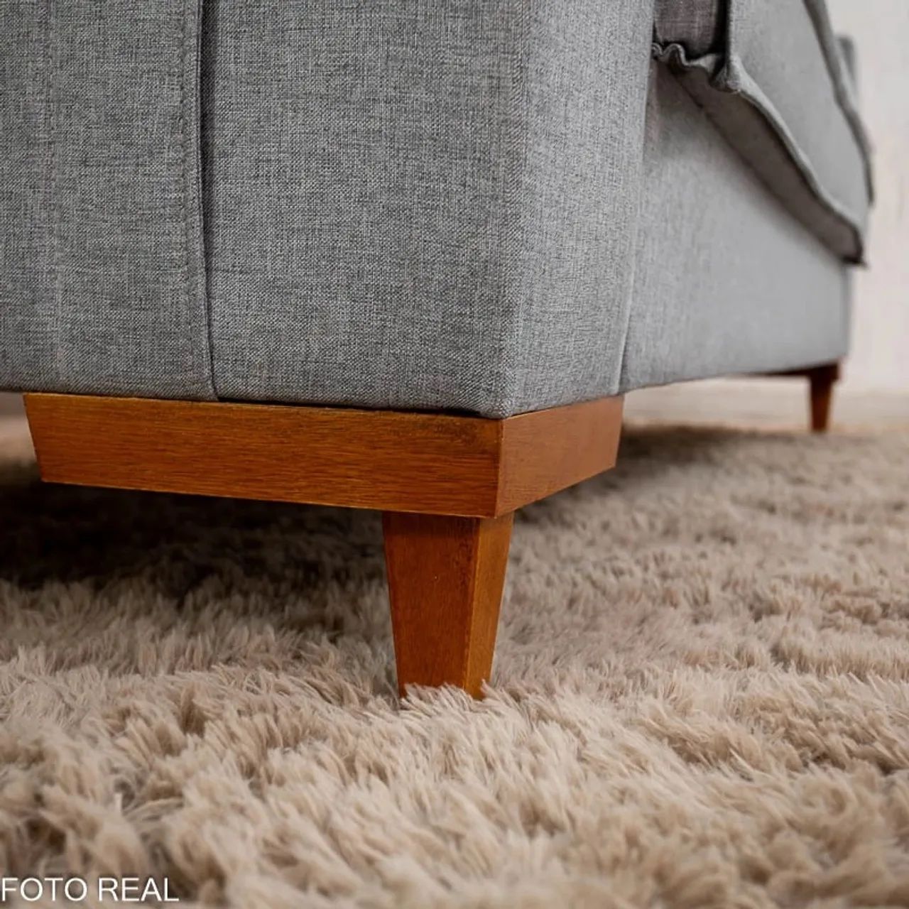 Sofá 3 Lug. Portugal 2.00m Linho- Entrega Rápida - Foto 4