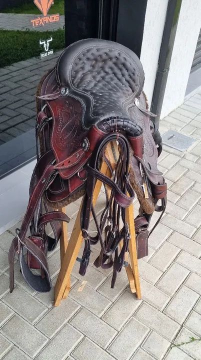 Sela Australiana para cavalgadas  - Couro Legítimo - Foto 5