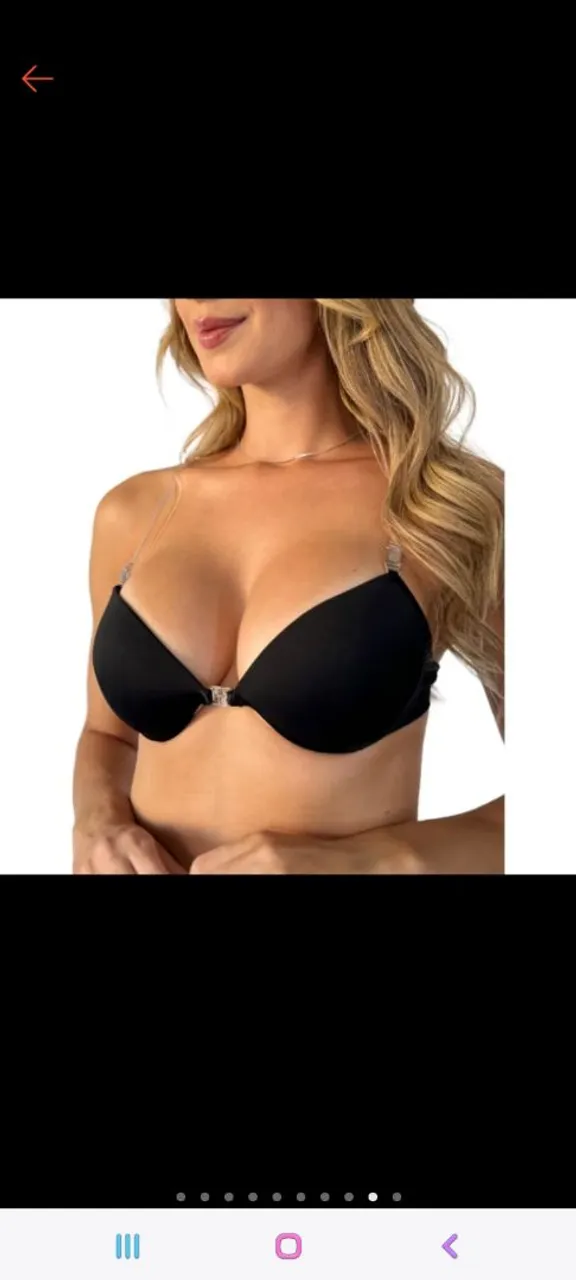 Sutiã de Alças Transparentes silicone ,com bojo ajustável.