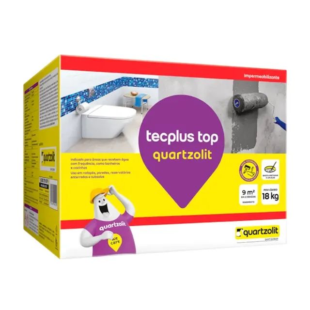 Impermeabilizante Tecplus Top 18kg Quartzolit  - Foto 3