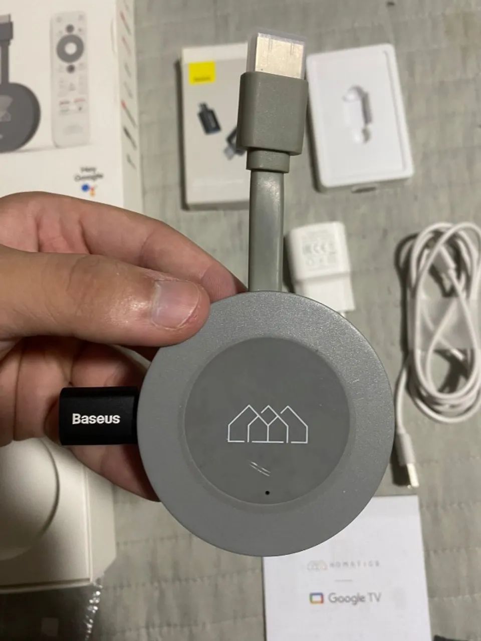 TV Box / Stick Dongle Homatics G 4K 32GB + Adaptador Baseus para PenDrive - Foto 2