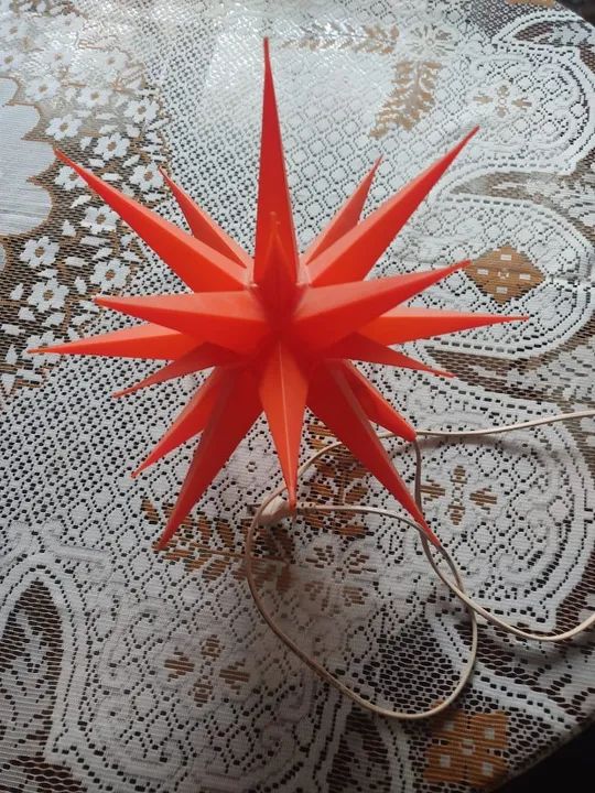 Luminária / Abajur Estrela Laranjada!