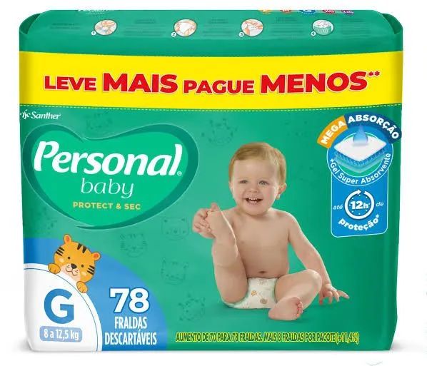 Fardos fechados personal baby promoção 
