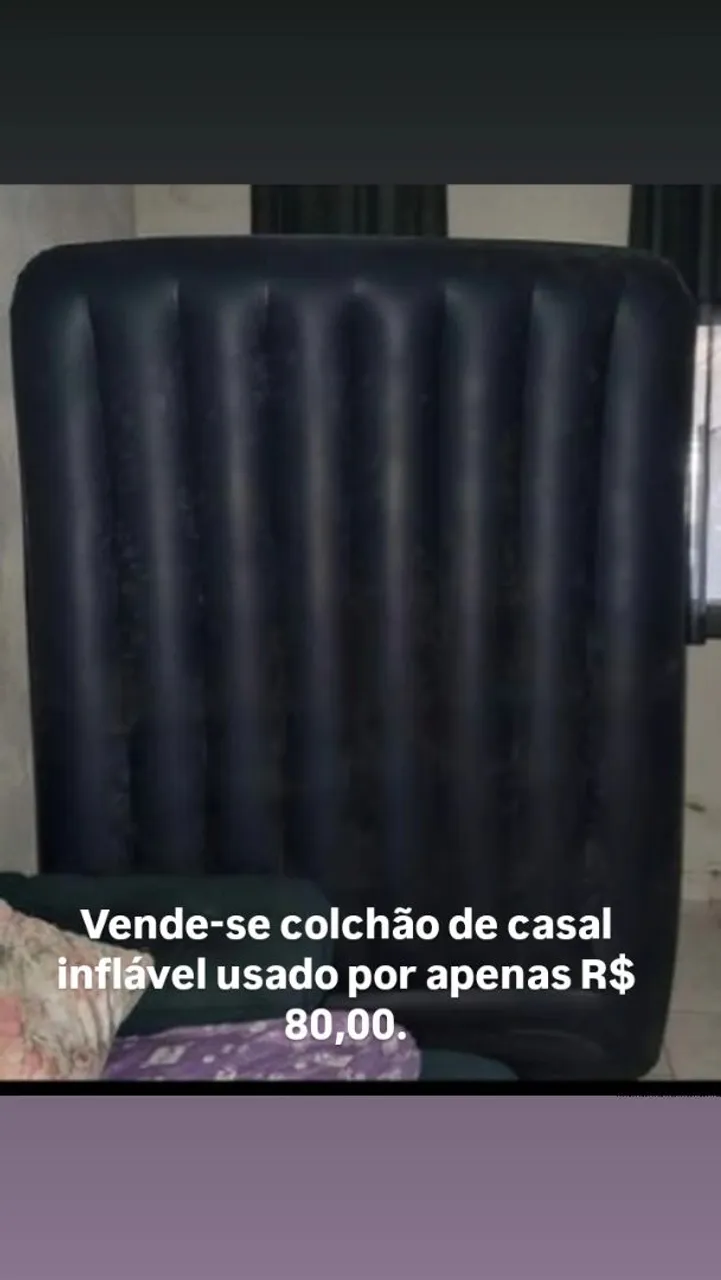 Colchão inflável de casal usado
