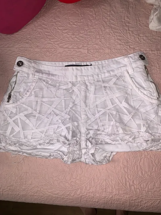 Short de telinha branco