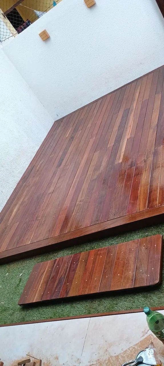 Deck de madeira para jardim - Foto 2