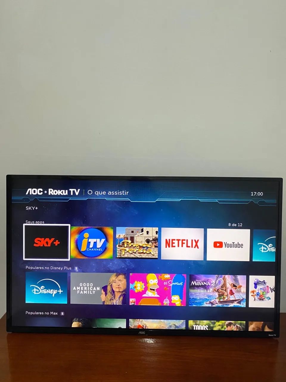 TV 43 polegadas Smart AOC Roku - Foto 3