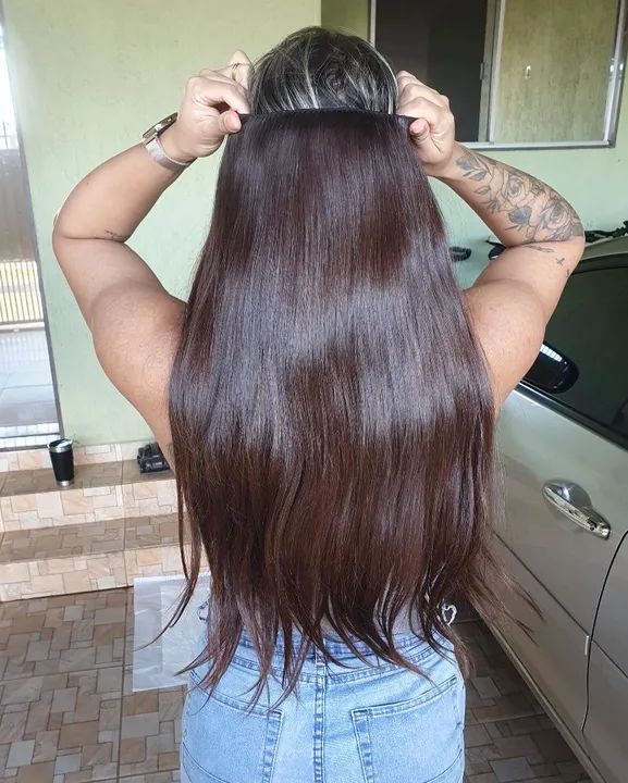 Mega Hair - Cabelo humano - Brasileiro do sul - Loiro escuro / Castanho claro - Foto 2