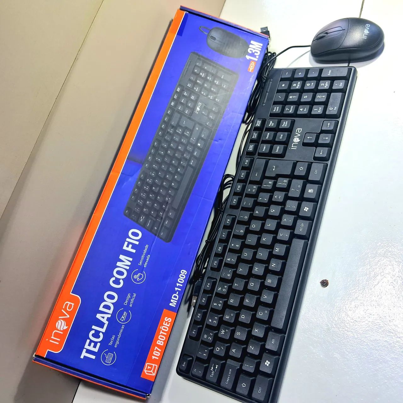 Kit Teclado e Mouse Inova - Novo