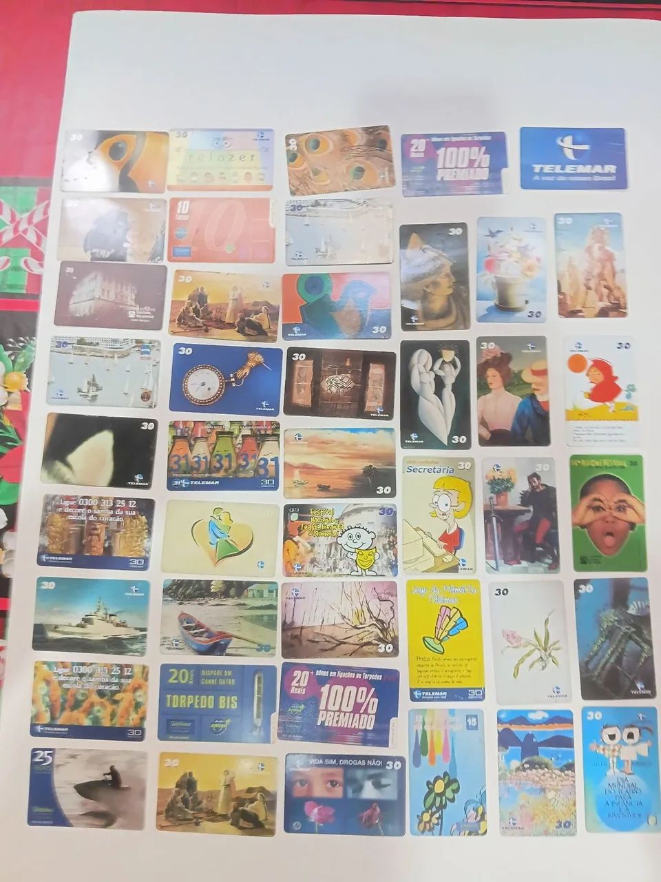 Lote de cartões telefônicos  - 60 peças  - Foto 2