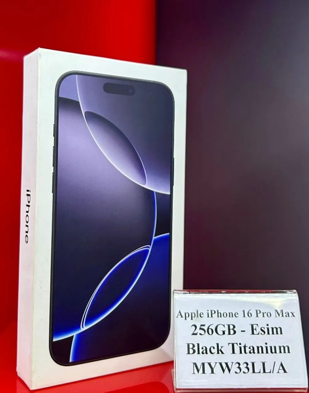 Apple iPhone 16 Pro Max A3084 Esim 256GB - Black - Produto