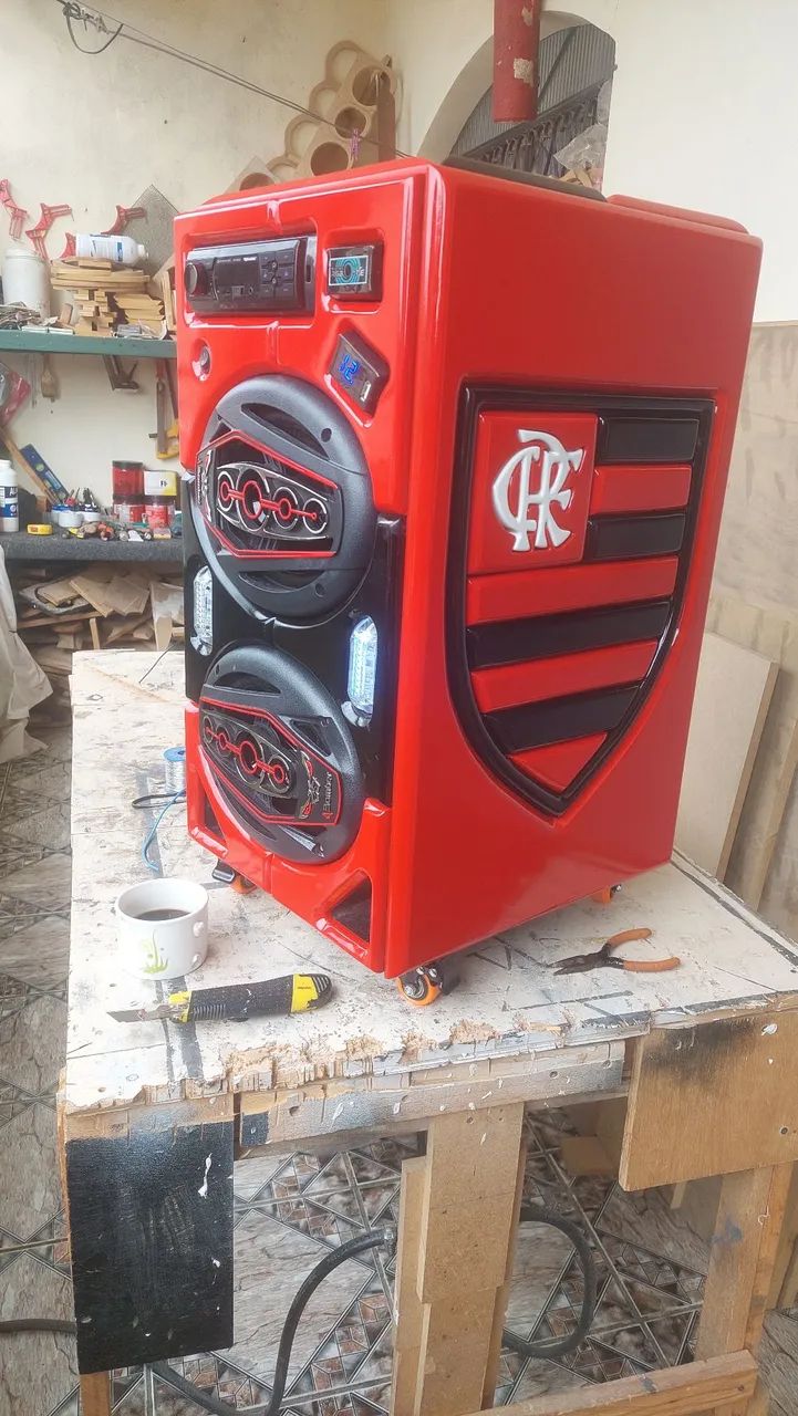 Caixa de Som Personalizada Flamengo Bomber - Foto 3