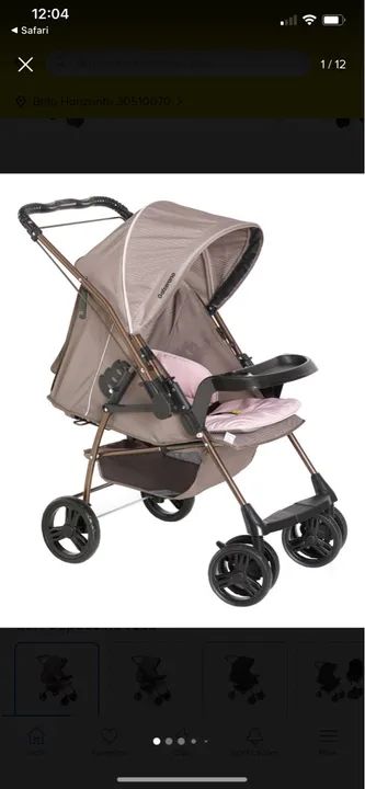 Carrinho de bebê - seminovo 
