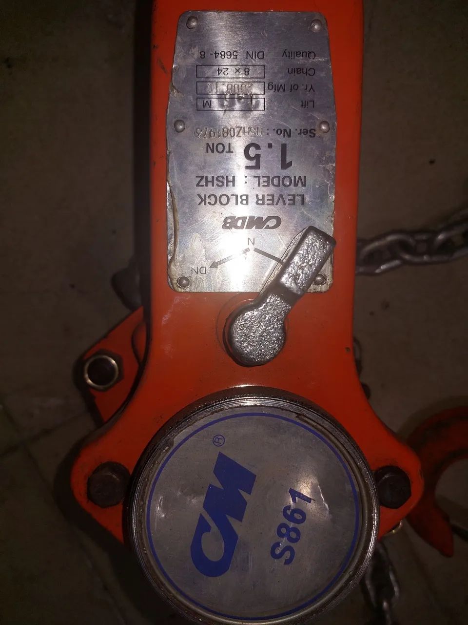 Talha Manual 1,5 Toneladas csm - Foto 3