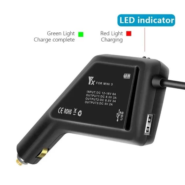 Carregador De Bateria Automotivo Mini 3 E 4 - Foto 3
