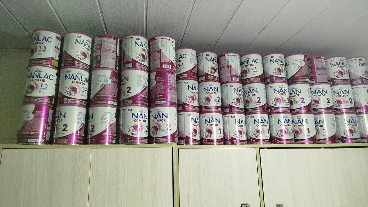 (Vazias) Latas de leite NAN Confort 800 - Pronta Entrega