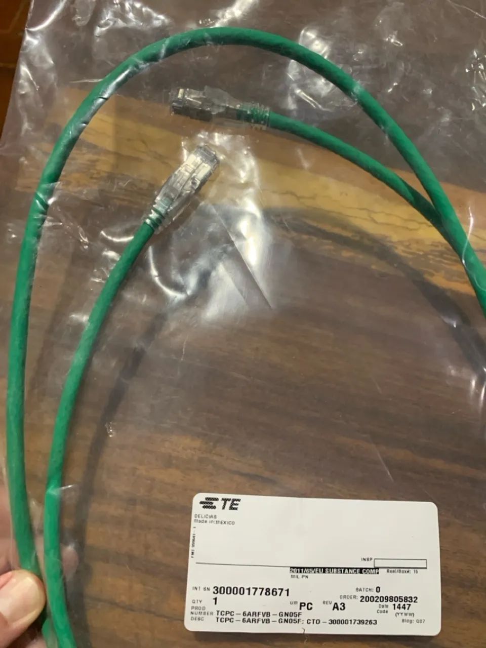 Patch cord 1,5m AMP Blindado Cat6 Cabo Rede - Foto 2