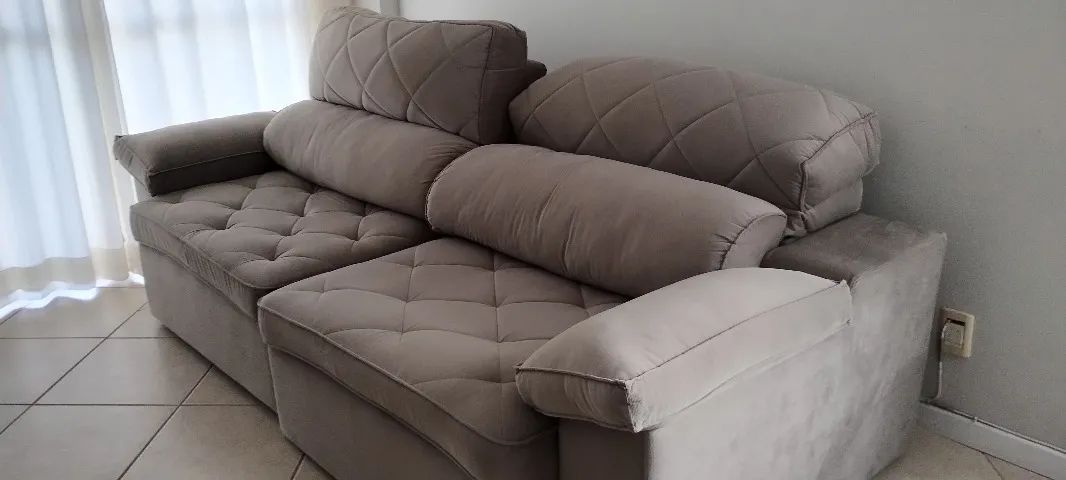 Sofá Marrocos Retrátil Reclinável 2,5m - Foto 2