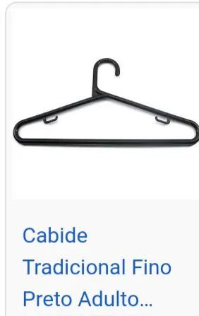 Cabides de plástico - preto - Foto 3