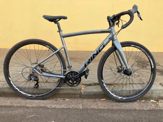 Bicicleta Rino Gravel tam. 54 18V cinza usada