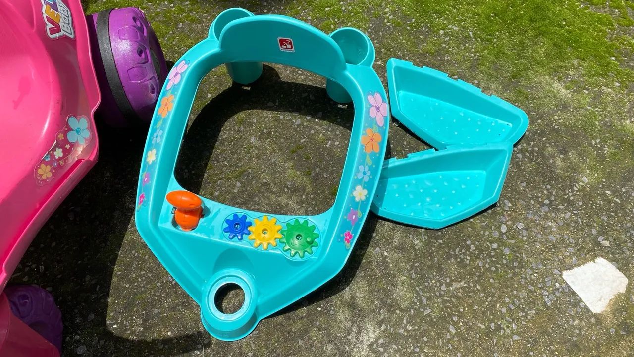 Triciclo Infantil Velo Baby Rosa com Empurrador - Foto 3