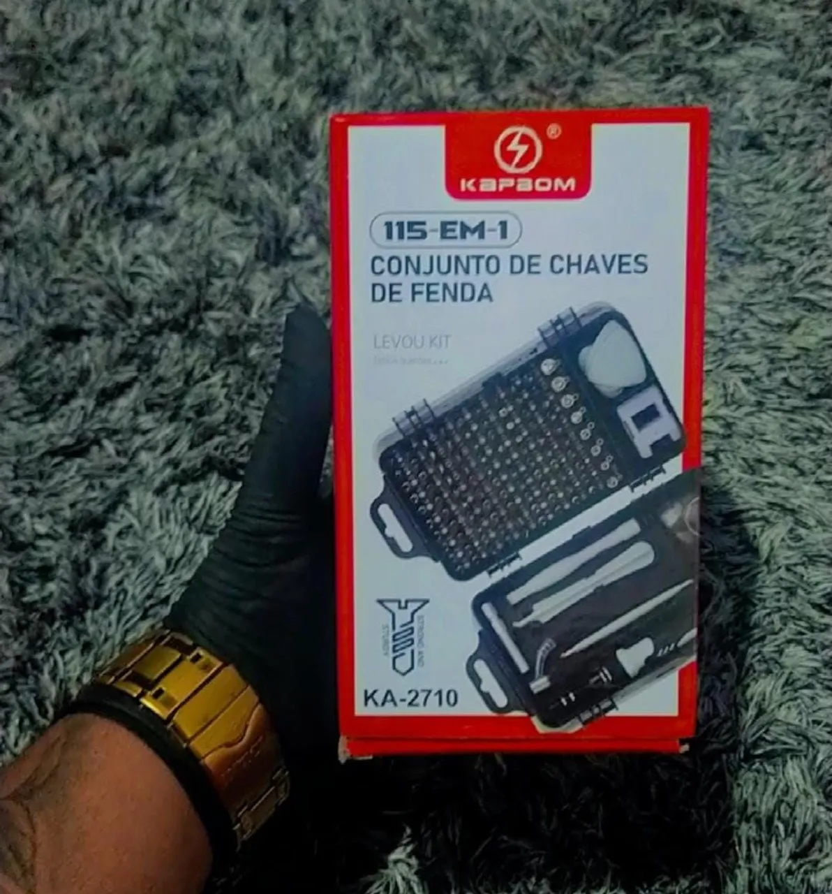 CONJUNTO DE CHAVES 115 PCS DE PRECISÃO PRO KAPBOM TOP LACRADO COM GARANTIA