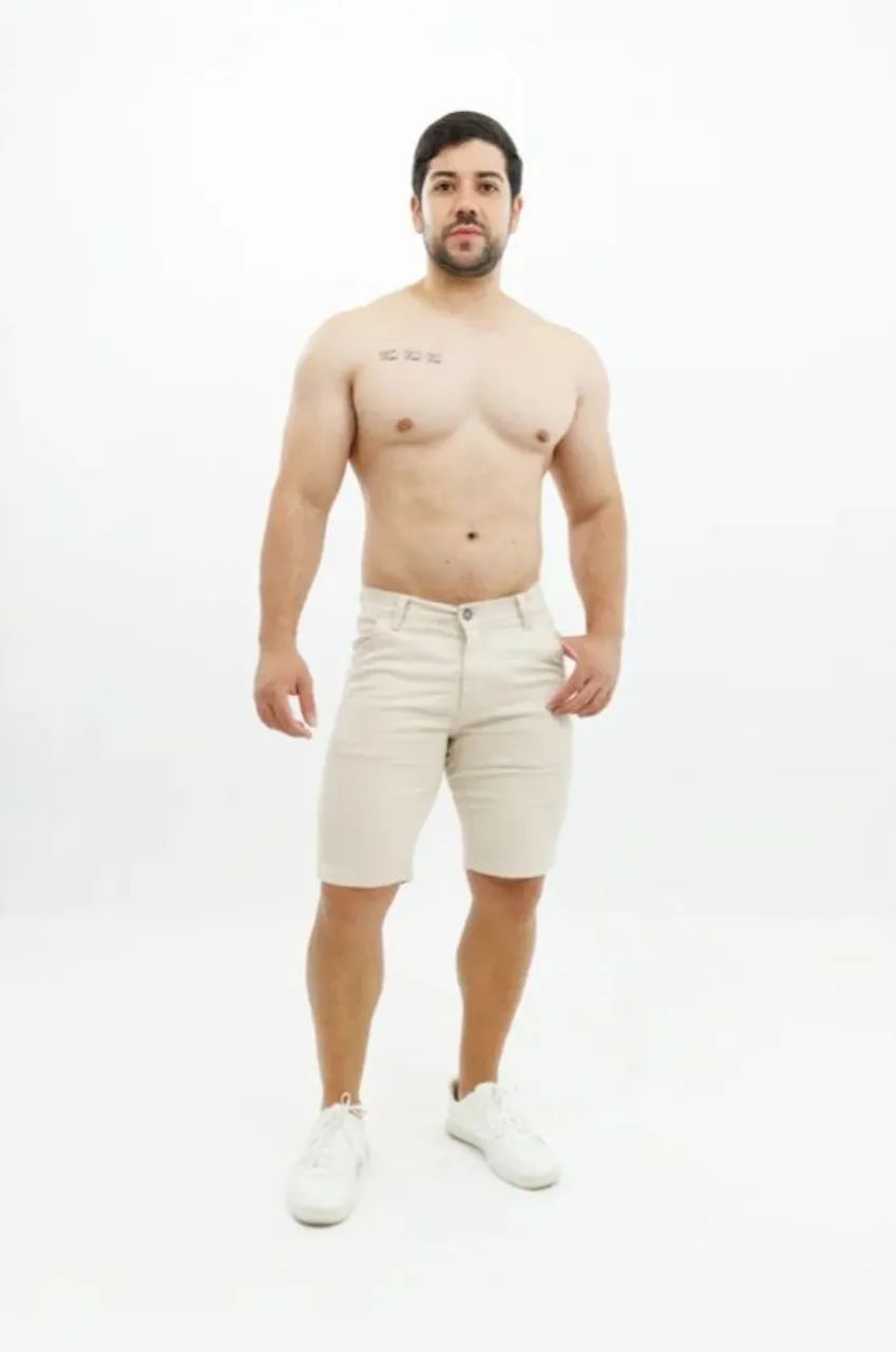 Bermuda masculina alfaiataria com lycra do 36 ao 46  - Foto 3