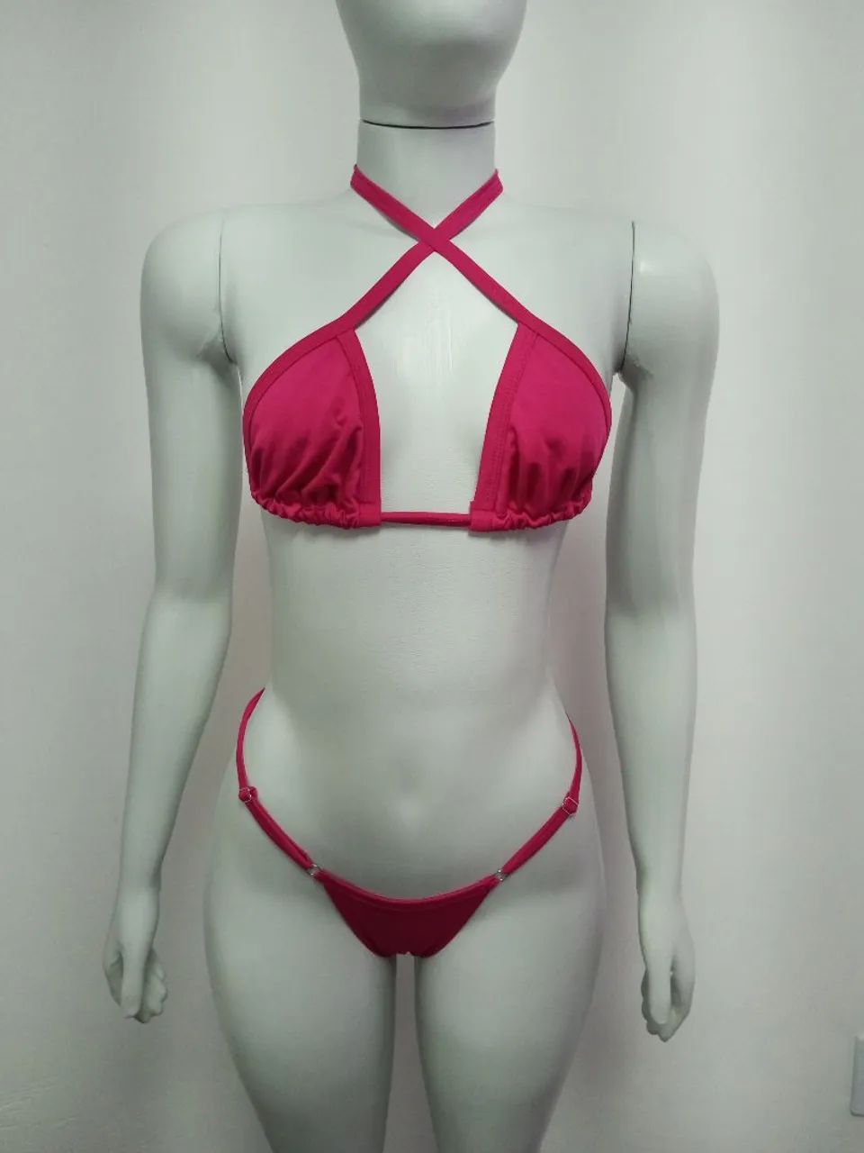 Biquíni Rosa cortininha- Novo