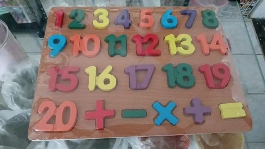 Encaixe Divertido MDF com Números ToyMix