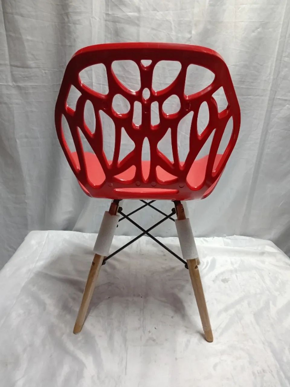 Cadeira Design Moderna Eiffel Dkr Charles Eames Vermelha - Foto 4