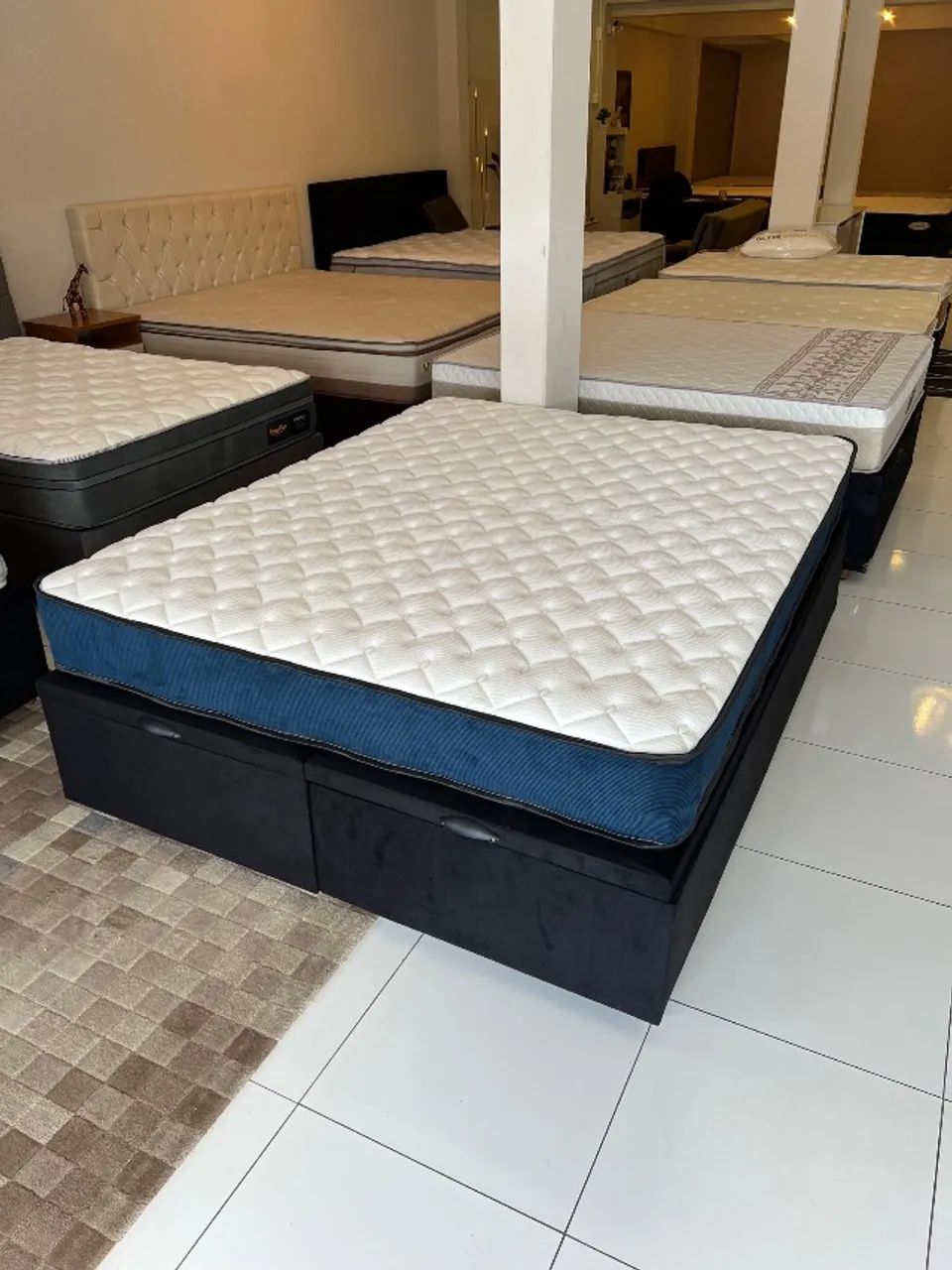 Cama de BAÚ QUEEN TOP COM COLCHÃO  - Foto 5