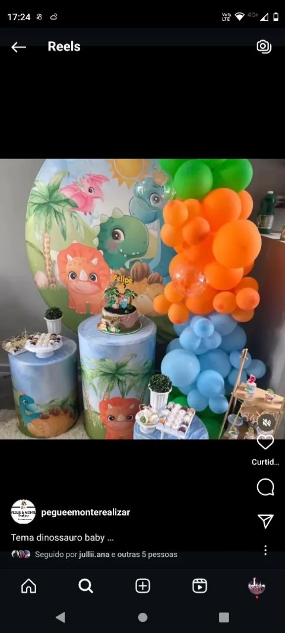 Decoração Festa Dinossauro Baby