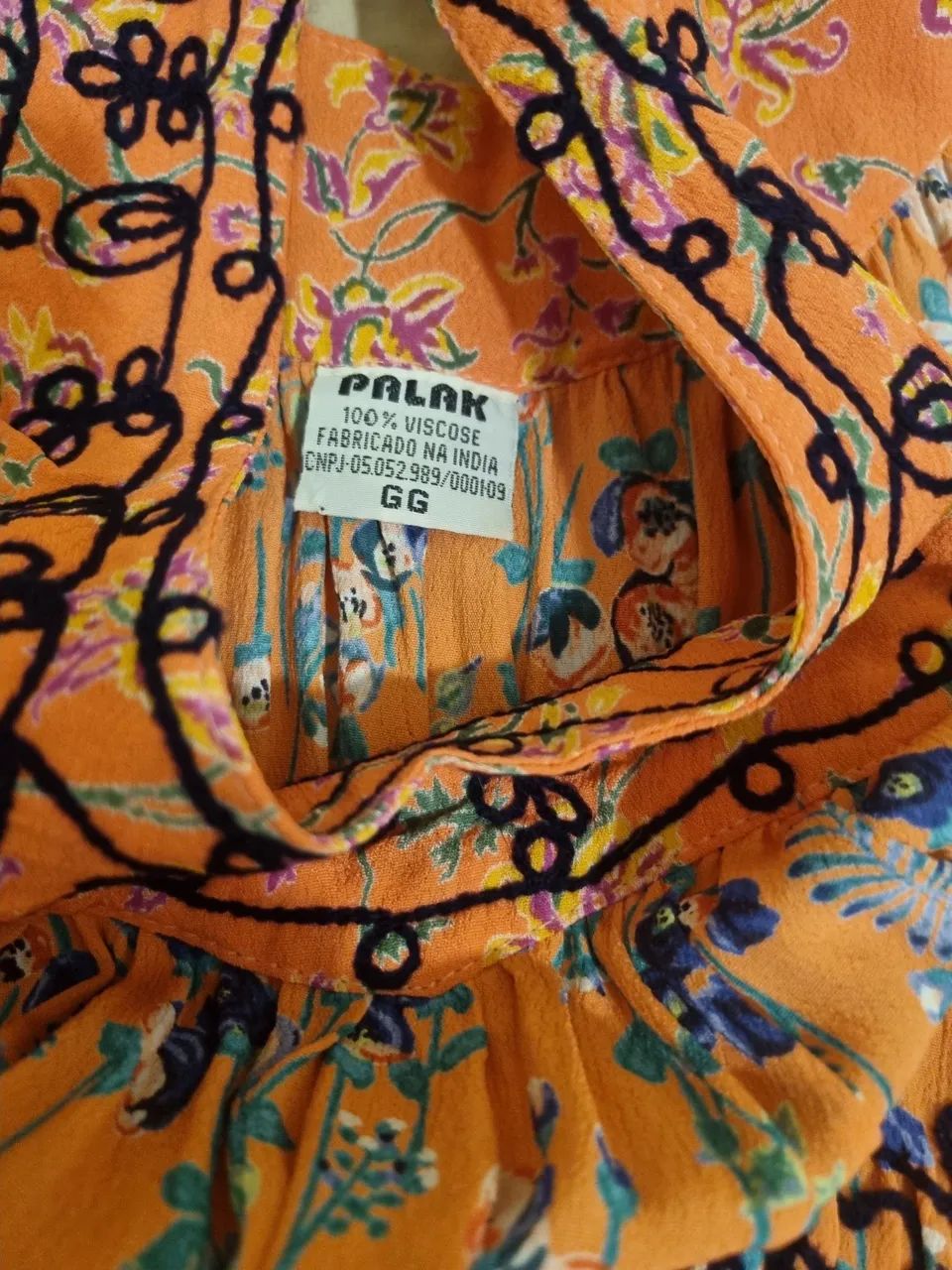 Vestido Indiano Viscose de Seda - Foto 3
