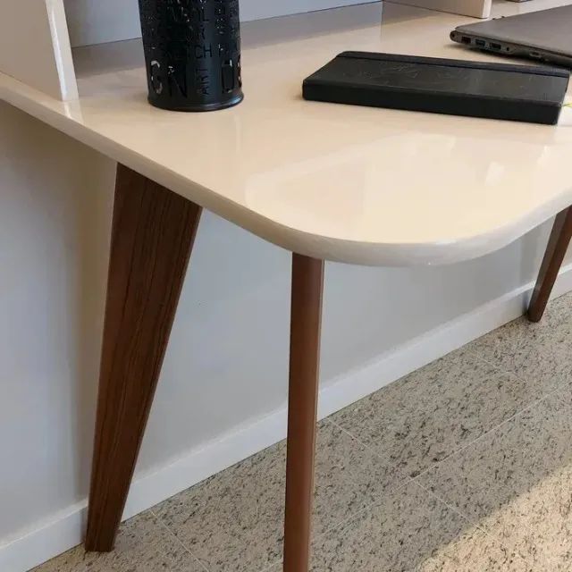 "Design Funcional e Charme Retrô: Escrivaninha Sofia com Nichos em Promoção Especial" - Foto 3
