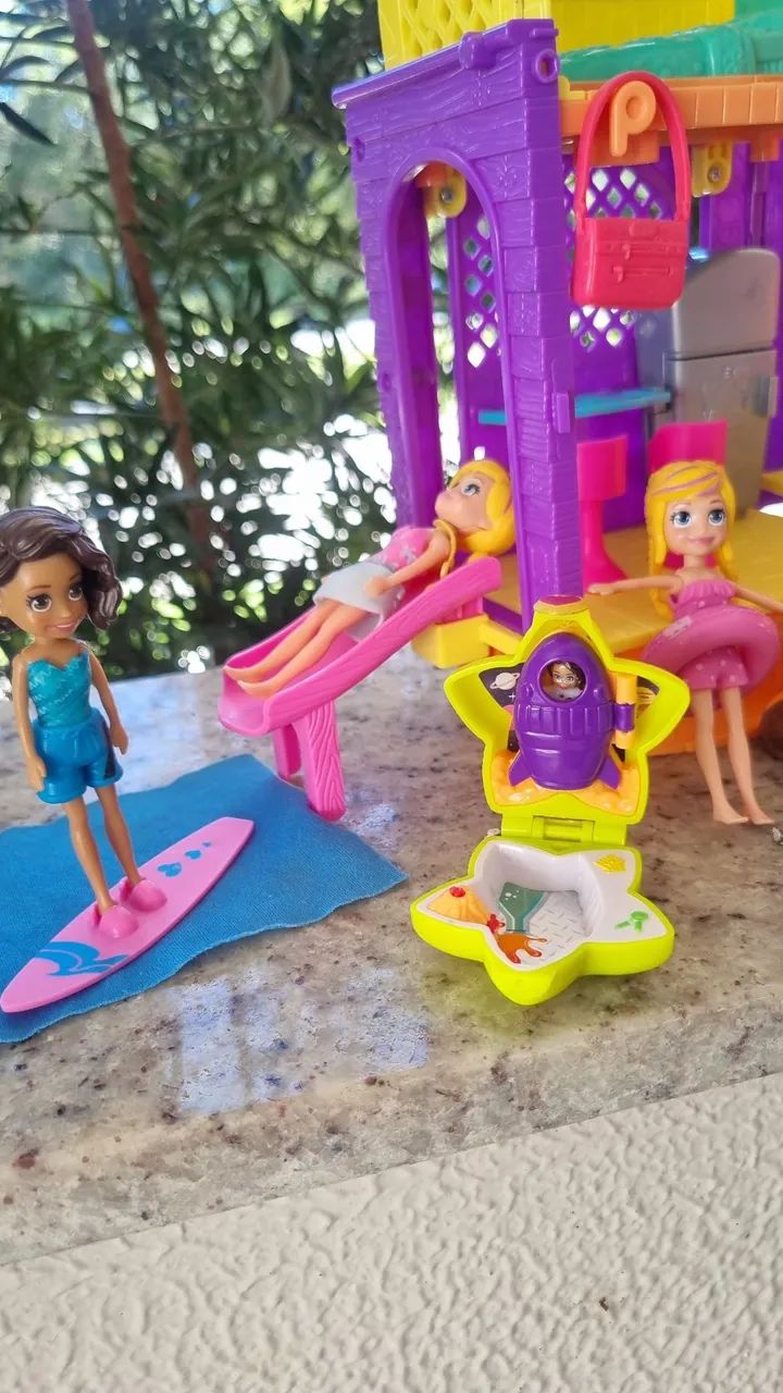 PROMOÇÃO Casa de Boneca Polly Pocket Completa - Original - clubhouse polly pocket - Foto 3