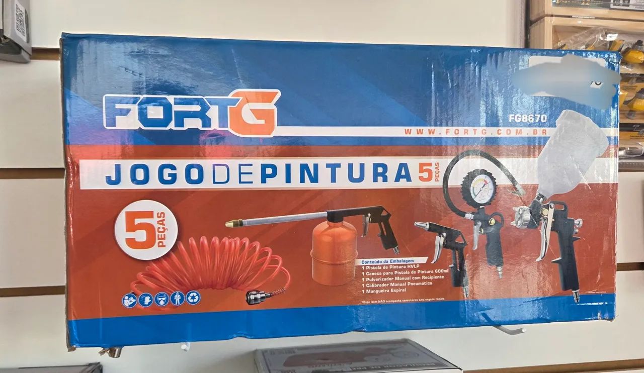 Jogo de Pintura Pneumática Novo