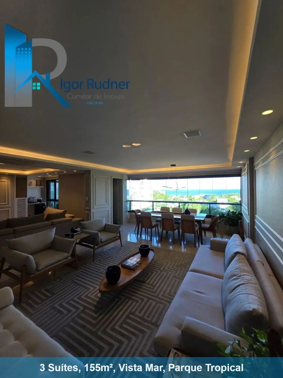 Apartamento à venda no Parque Tropical | 155m² | VISTA MAR Frontal