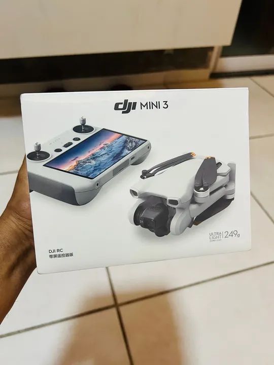 Drone DJI Mini 3 - Novo - Ultraleve e Dobrável