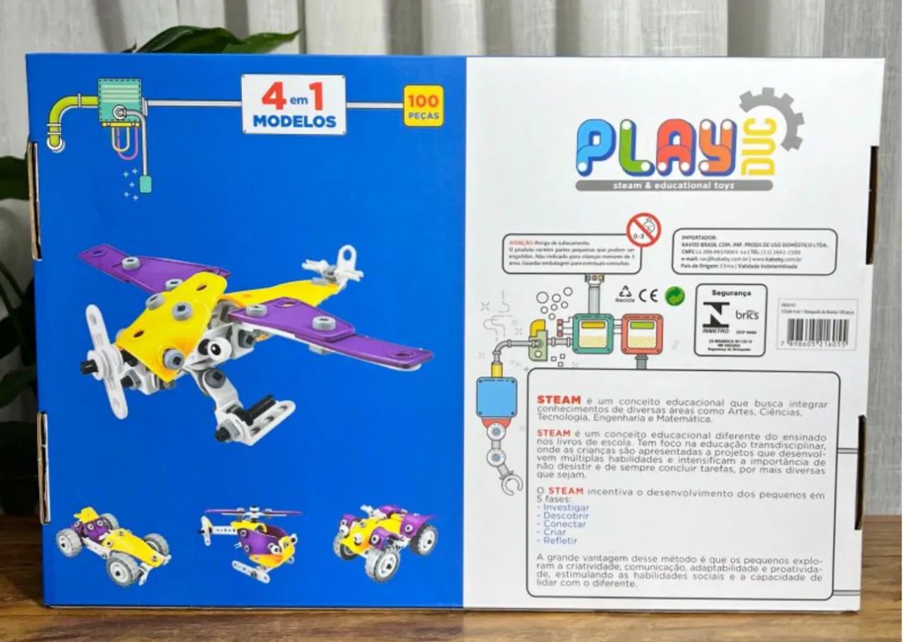 Kit de Construção Educacional Playduc - 4 em 1 - Foto 2
